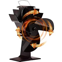 Tomersun 3 blades heat powered stove fan