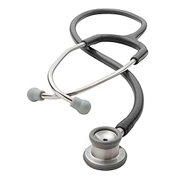 Best stethoscope for pediatricians: ADC Adscope 605 Premium Infant Clinician Stethoscope, Lifetime Warranty, Black